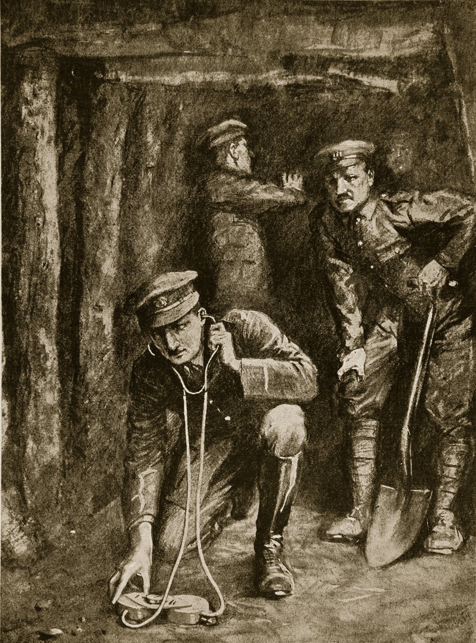 1914-19年海沟采矿作业的紧张时刻 作者 英语学校