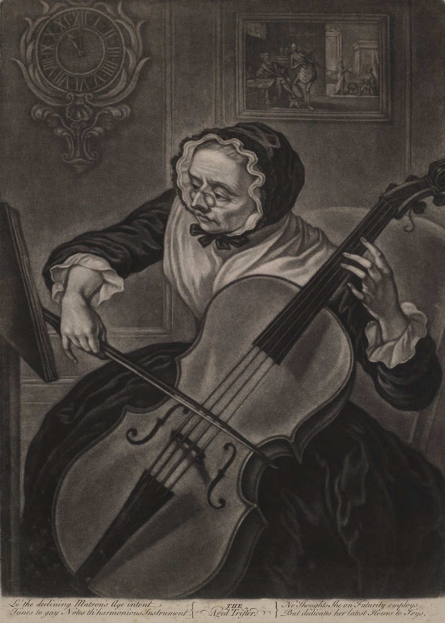 Aged Trifler，1750（mezzotint） 作者 英语学校