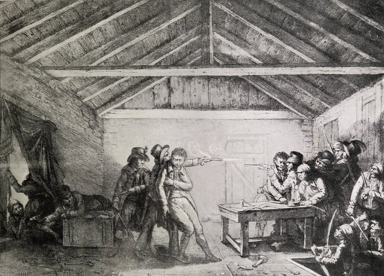 1820年2月23日卡托街同谋者的逮捕 作者 英语学校