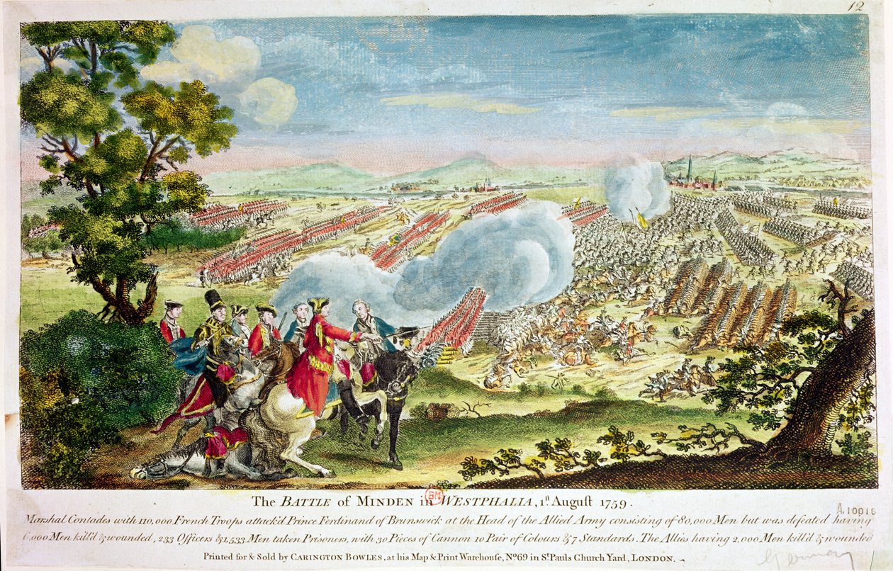 1759年在威斯特伐利亚的明登战役 作者 英语学校