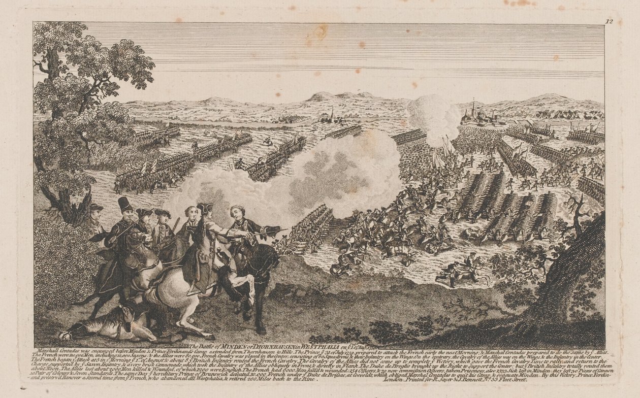 1759年8月1日在威斯特伐利亚的明登战役或索恩豪森战役？ 作者 英语学校