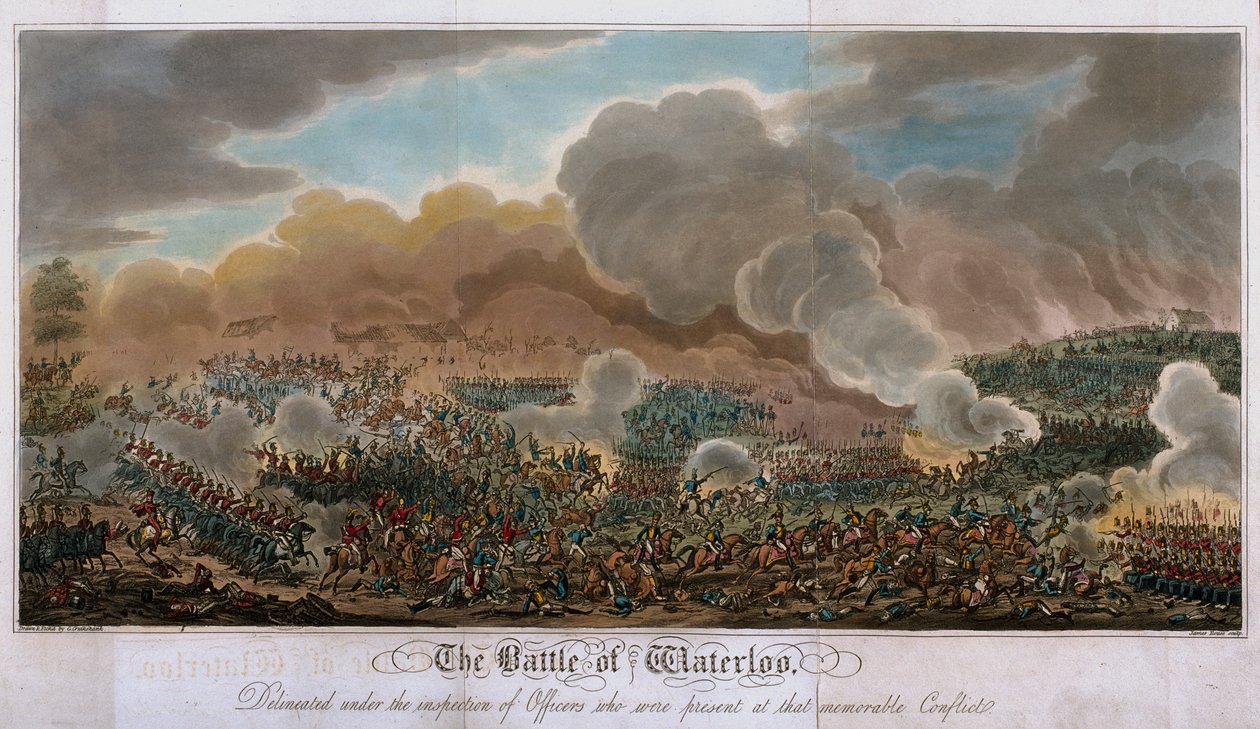 滑铁卢战役，1815年，1817年（aquatint） 作者 英语学校