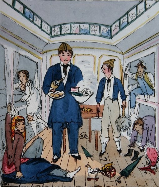 小屋》，摘自罗杰-布克姆的《De Paris a Douvres》。 作者 英语学校