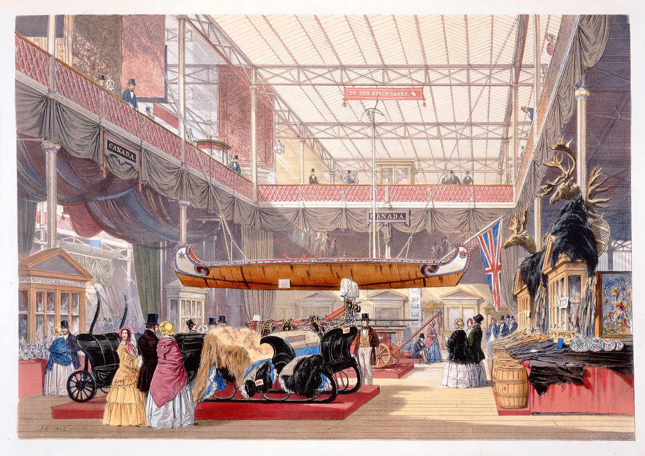 1851年Dickinsons综合图片的加拿大大厅，由Dickinson兄弟出版，1854年 作者 英语学校