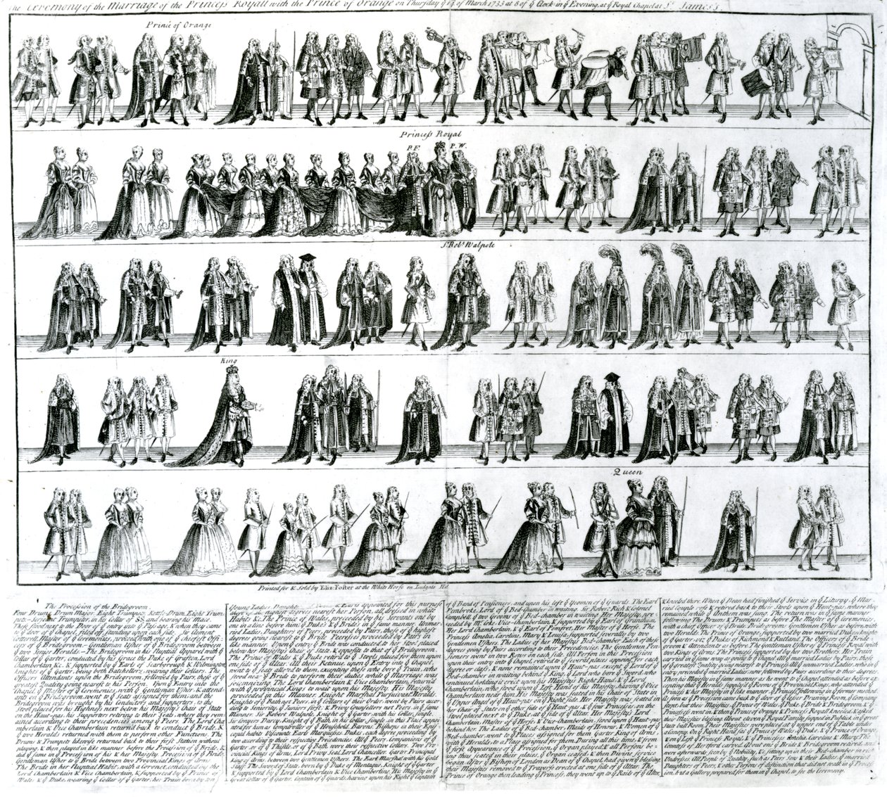 1734年皇家公主与奥兰治亲王的婚礼仪式 作者 英语学校