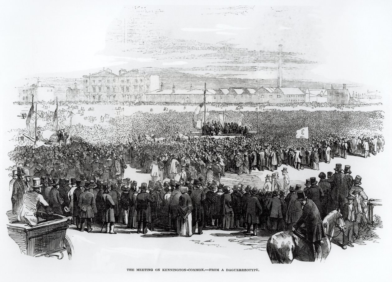 关于肯宁顿共同的宪章派会议，1848年4月 作者 英语学校
