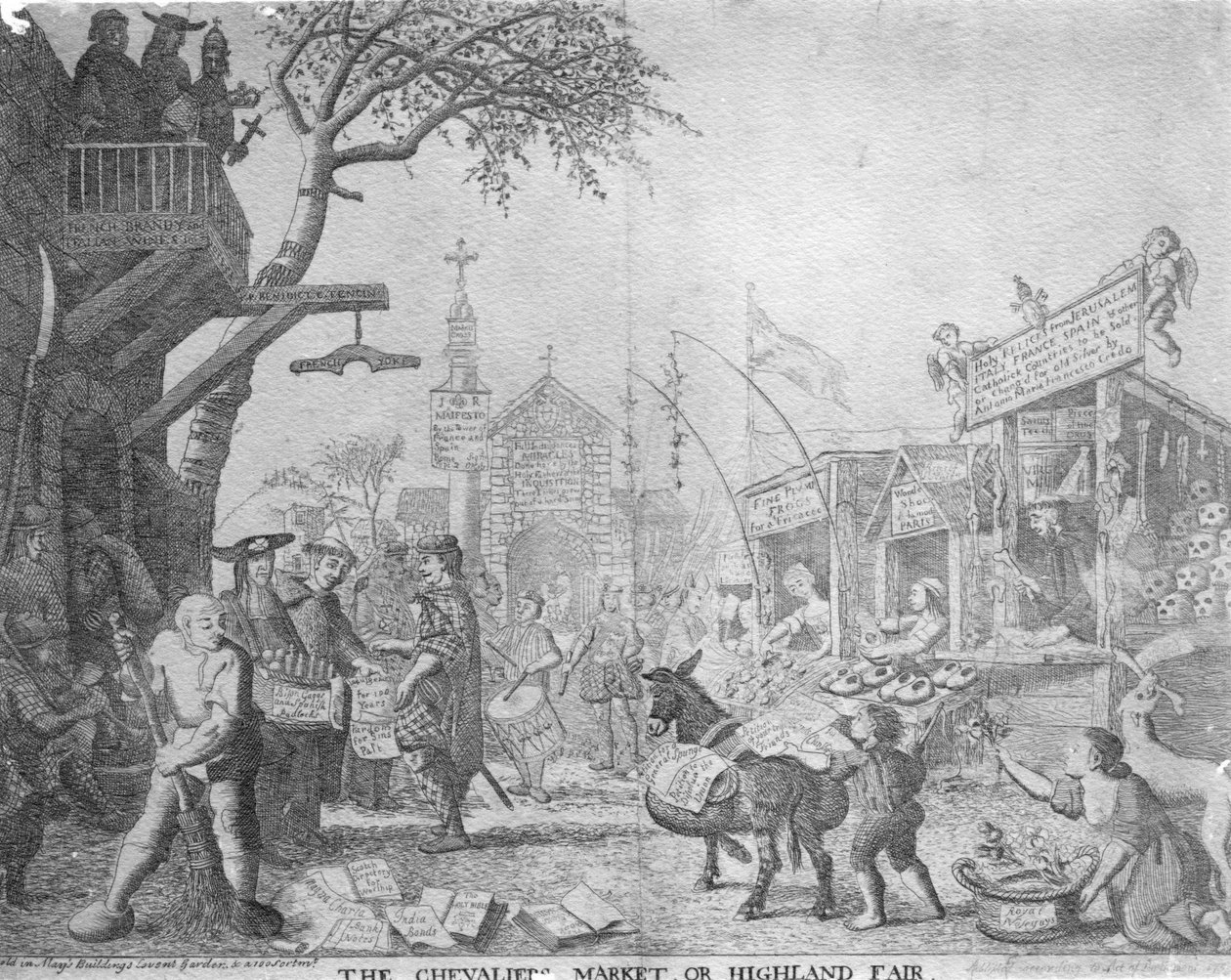 骑士市场，或高地博览会，由乔治比克汉姆出版，1745年 作者 英语学校