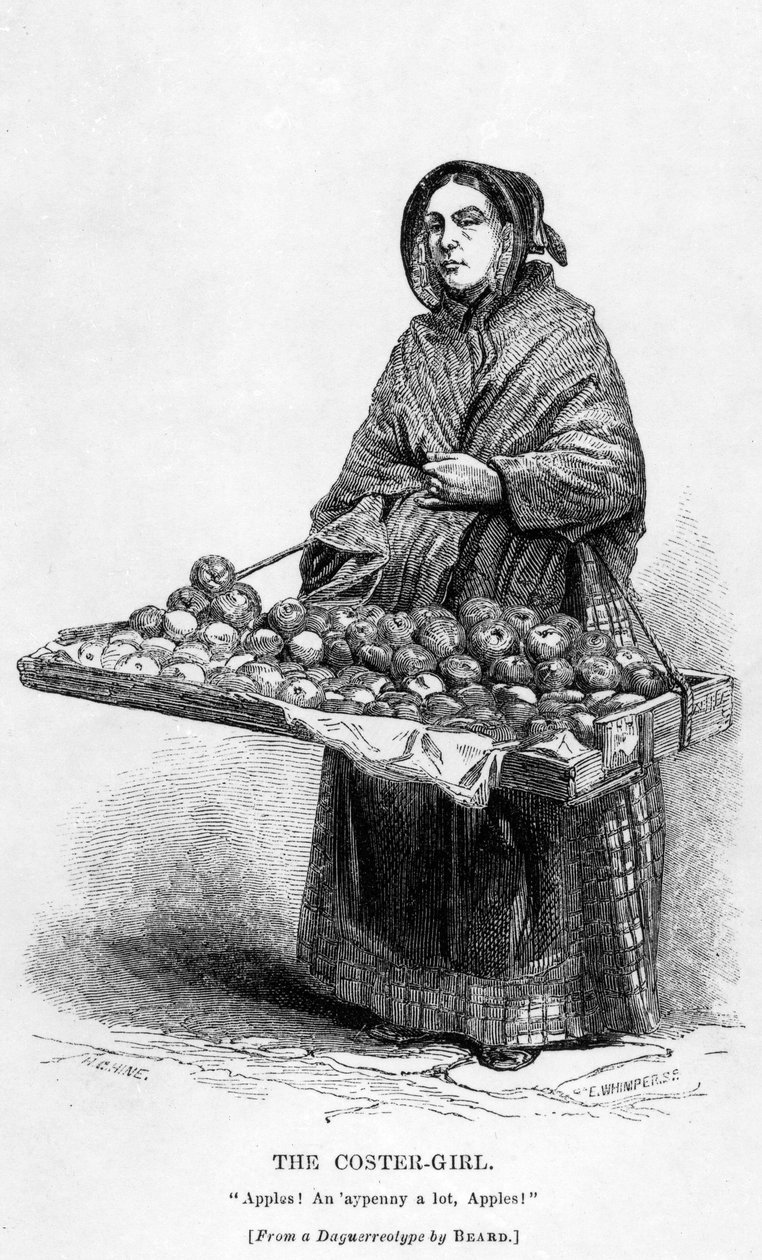 Coster-Girl，1840年 作者 英语学校