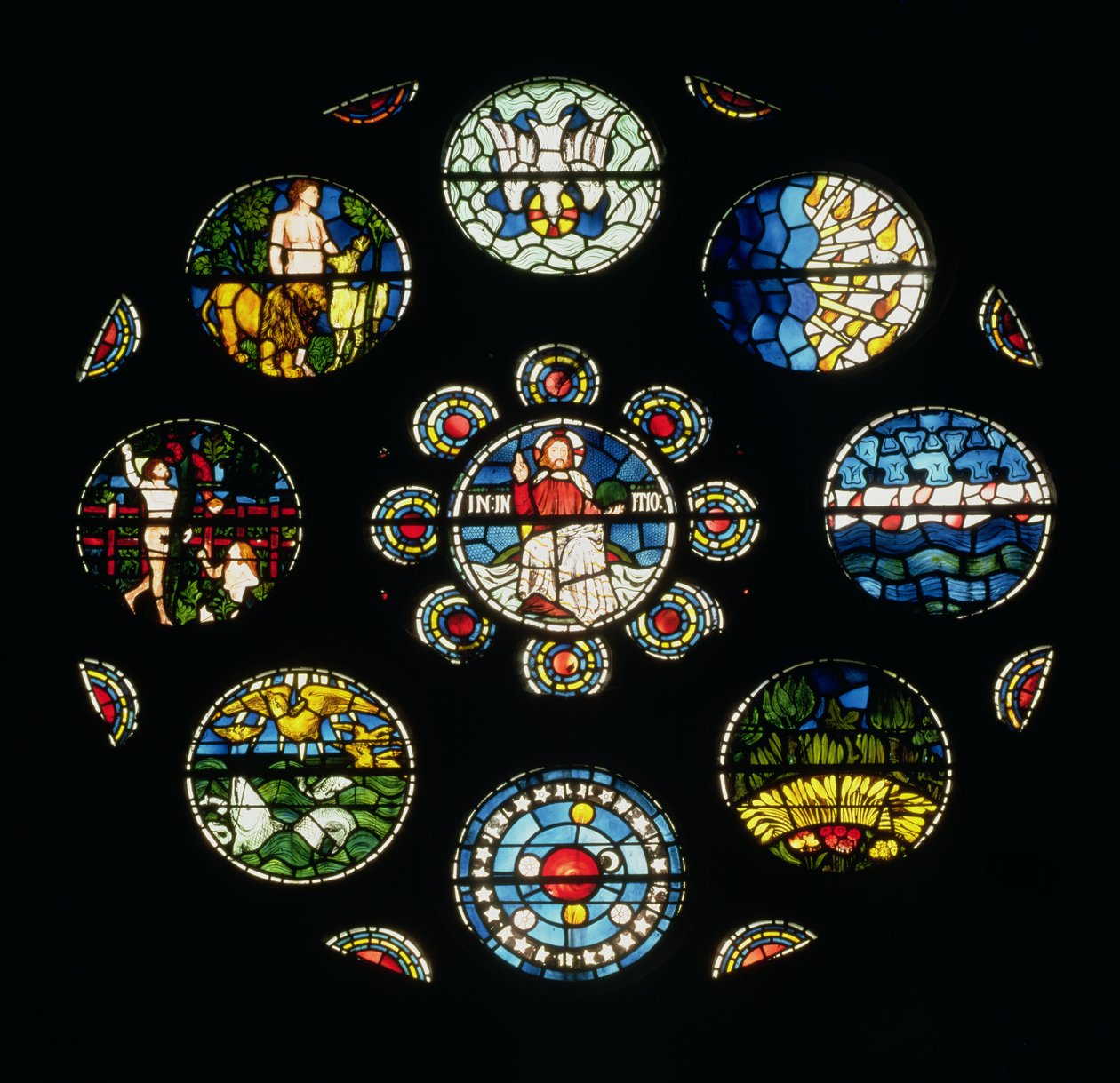 创作窗口，由Philip Webb，William Morris和Edward Burne-Jones设计，1861年 作者 英语学校