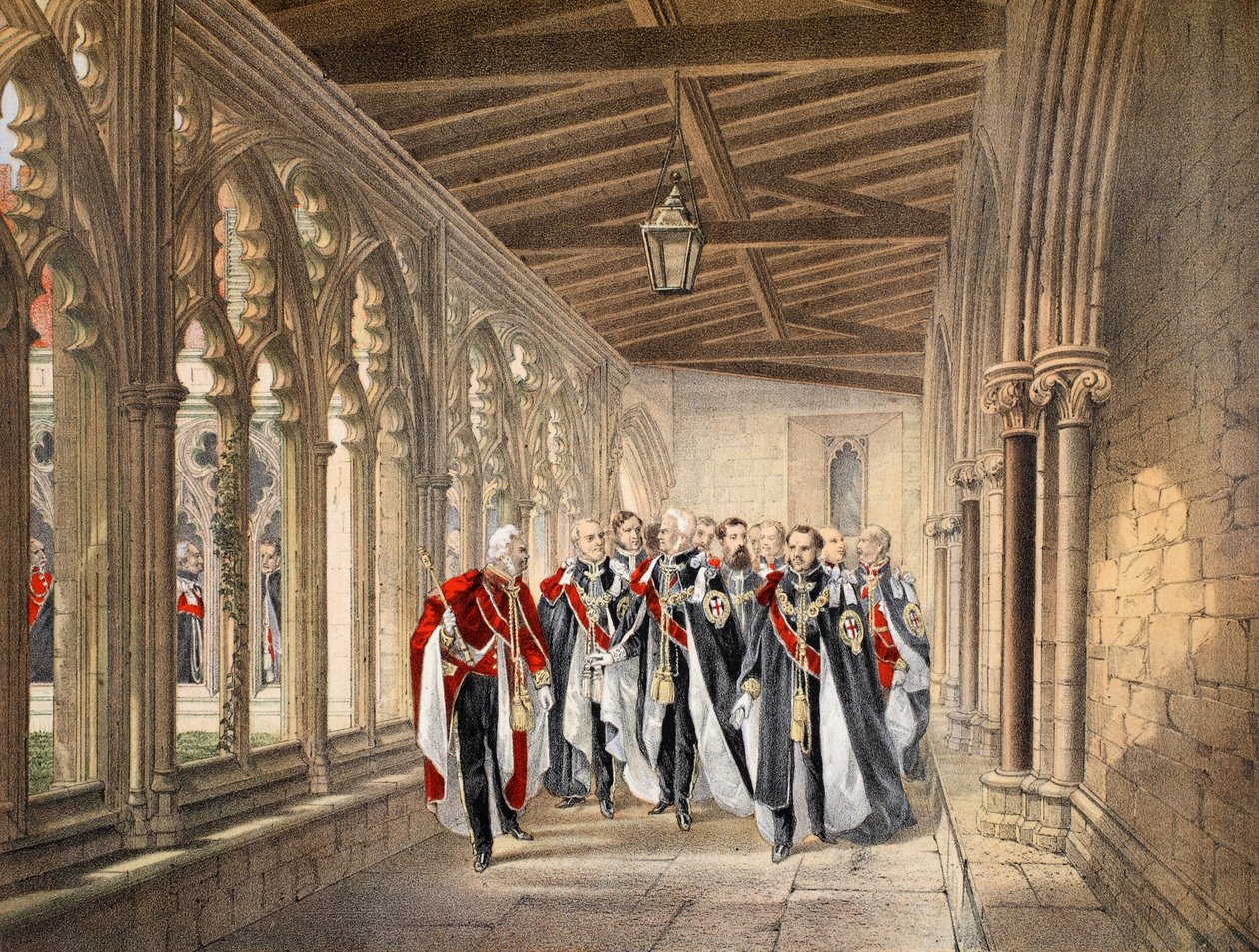 The Deans Cloister，Windsor，1863年3月10日，来自爱德华七世婚礼纪念馆和丹麦亚历山德拉，酒吧。 1864年 作者 英语学校