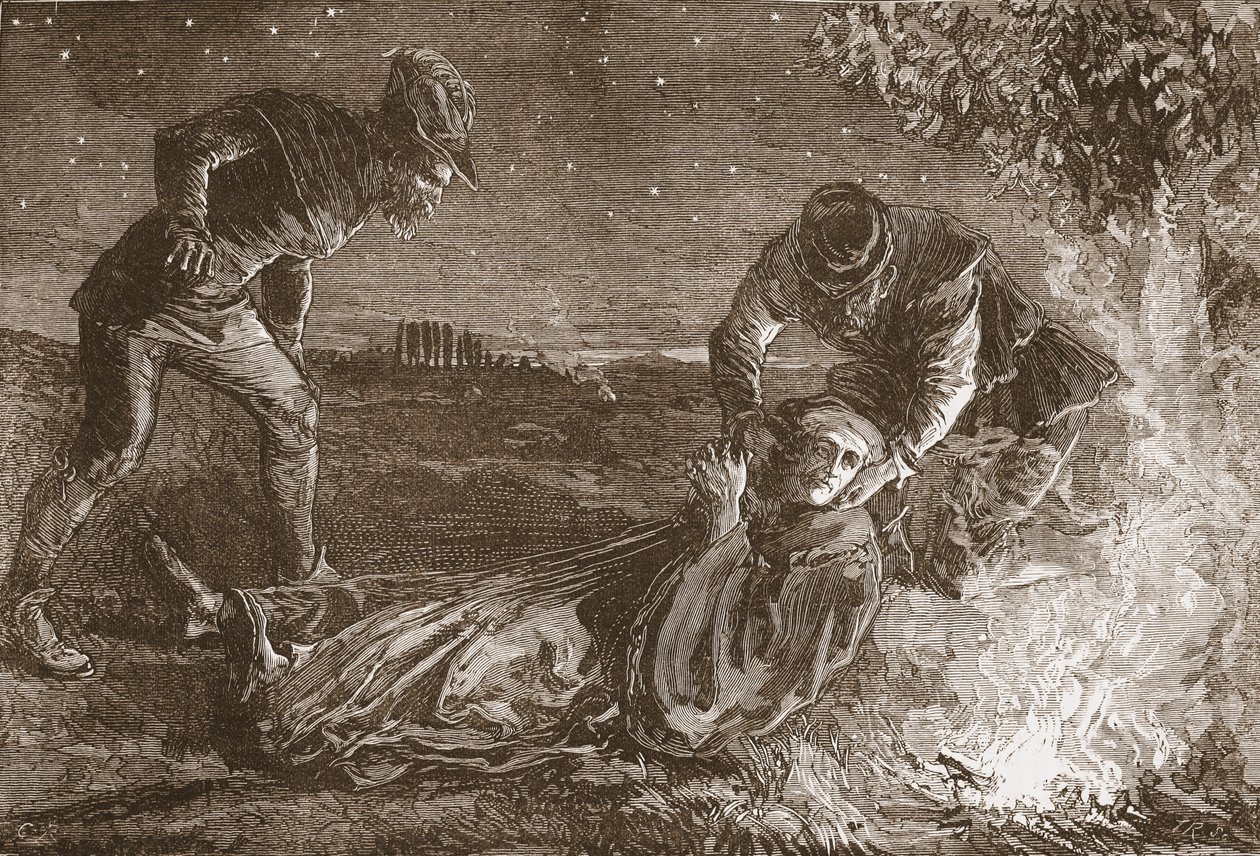茨温格之死》，插图，选自詹姆斯-艾特肯-怀利（1808-1890 年）所著《新教史》，1878 年出版。1878（雕刻） 作者 英语学校
