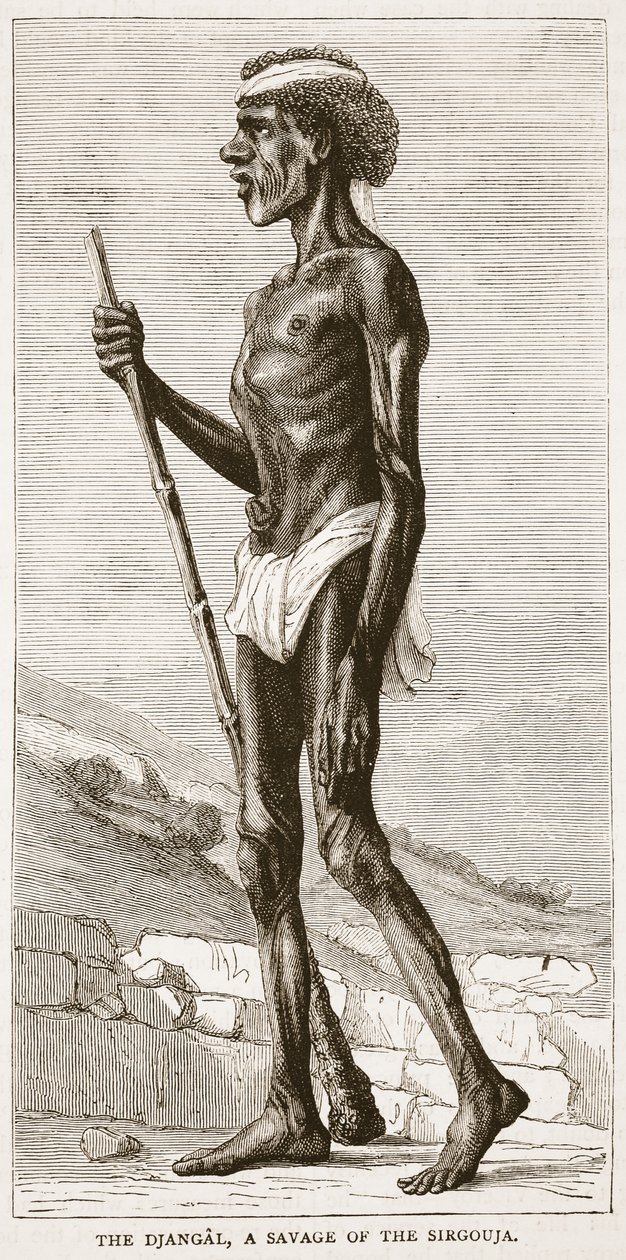 Djangal，Sirgouja的野蛮人，插图来自Cassells画报的英国历史 作者 英语学校