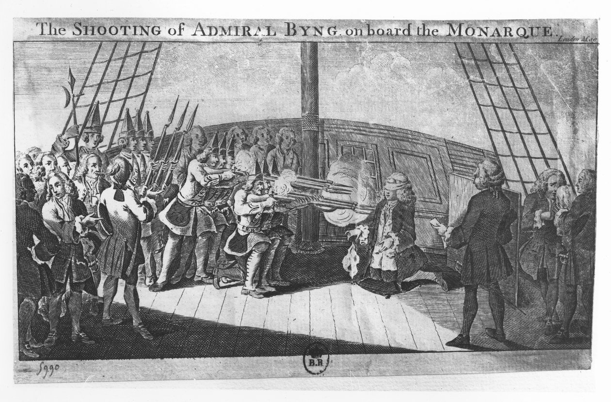 在Monarque上执行John Byng 作者 英语学校