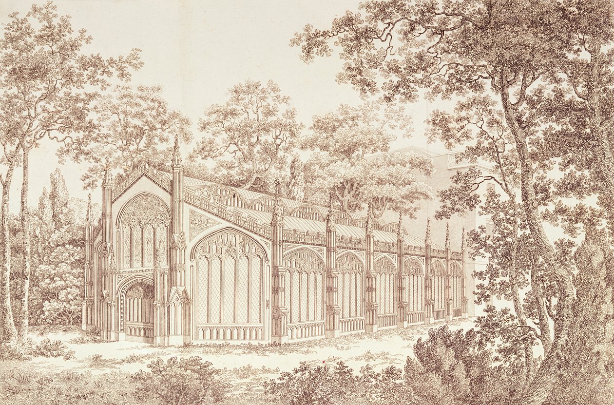 1811年，在Carlton House的威尔士亲王音乐学院的外观 作者 英语学校