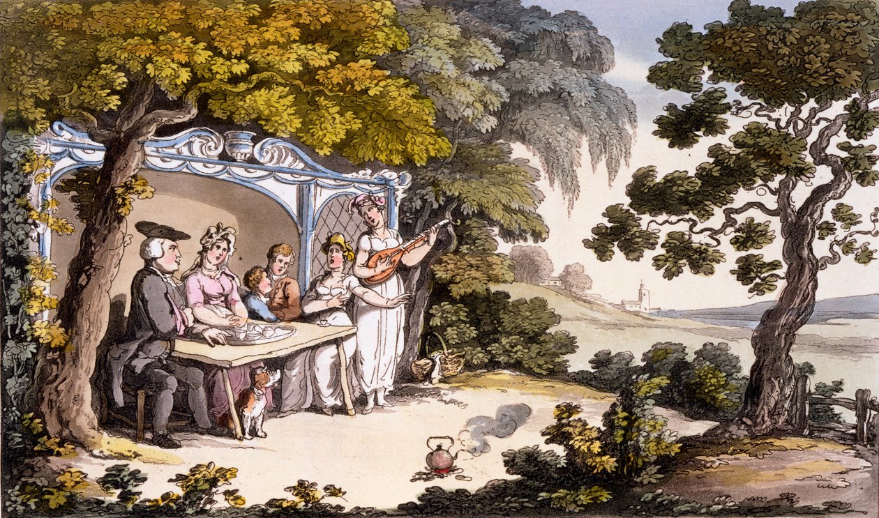 The Fair Penitent，来自Ackermanns 1817年艺术品库（手工雕刻） 作者 英语学校