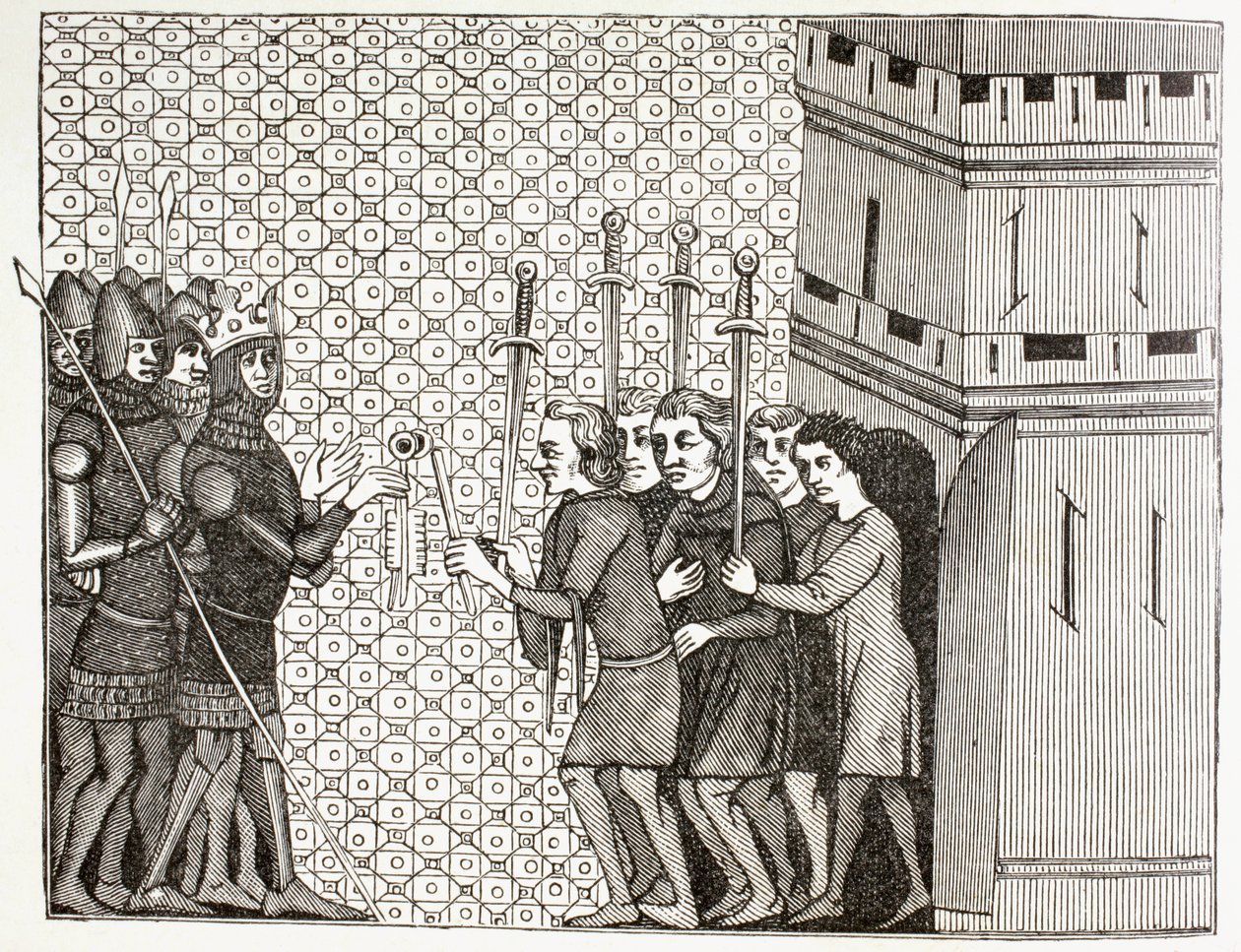 Garrison Surrenders，1880年 作者 英语学校