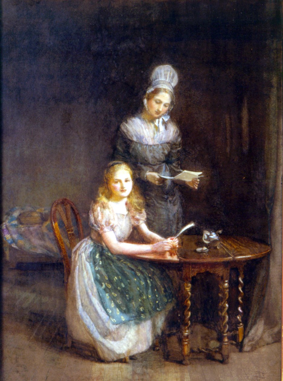 The Governess，c.1860（纸上写着） 作者 英语学校