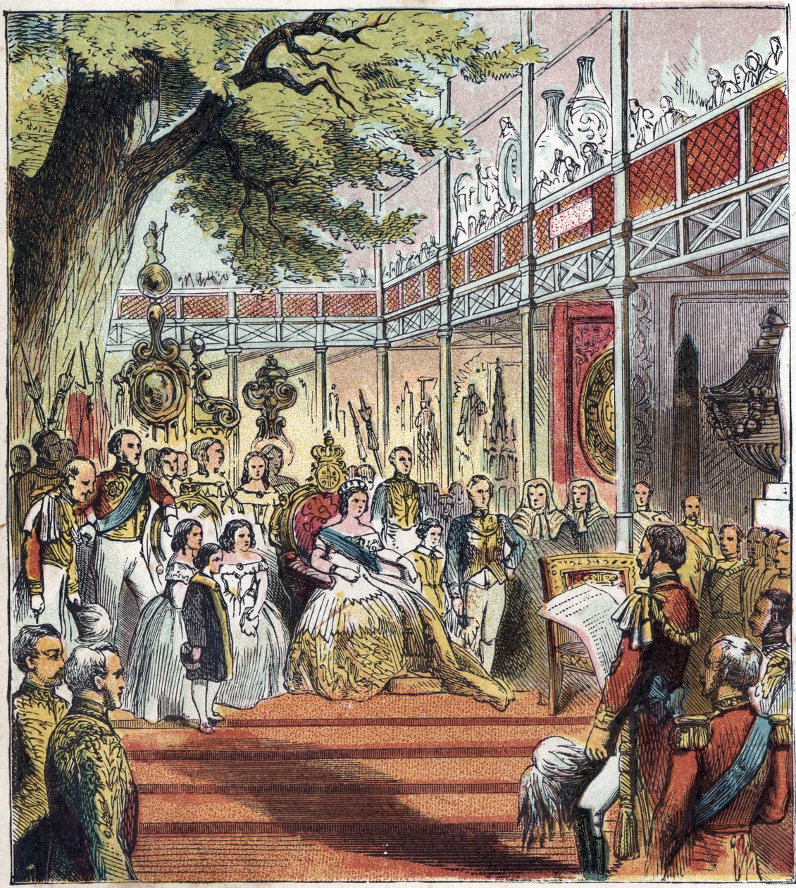 1851年在海德公园举行的伦敦大博览会。1851年的大展览会"。1851年，在海德公园建造了一座玻璃宫殿，展出了来自世界不同国家的许多东西 作者 英语学校