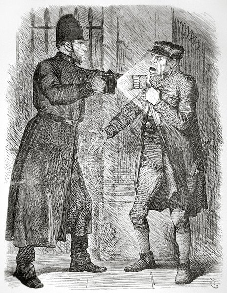 惯犯 "疗法，发表于1869年4月8日的《庞克》杂志（雕刻）。 作者 英语学校