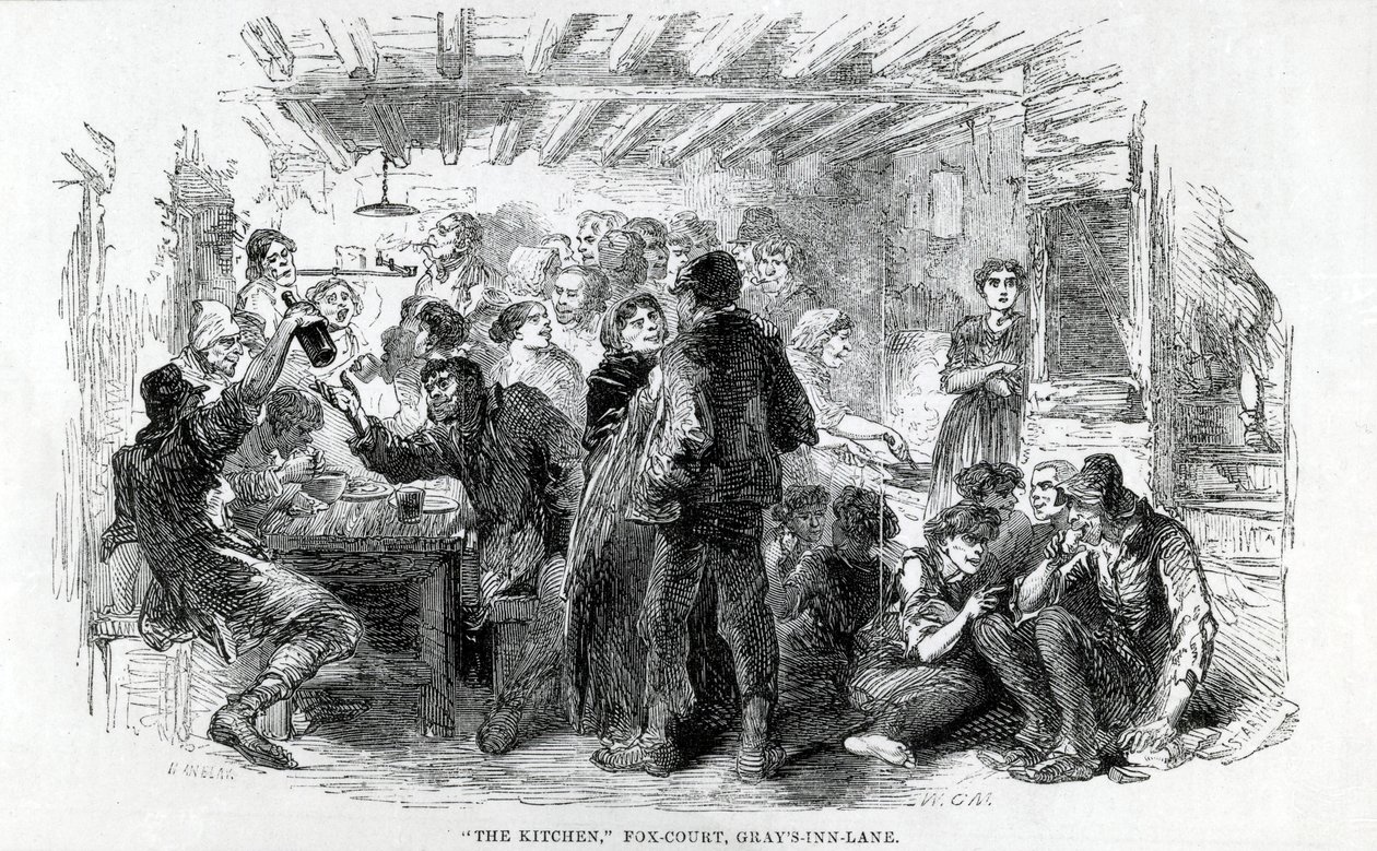 The Kitchen，Fox-Court Grays Inn Lane，1851 作者 英语学校