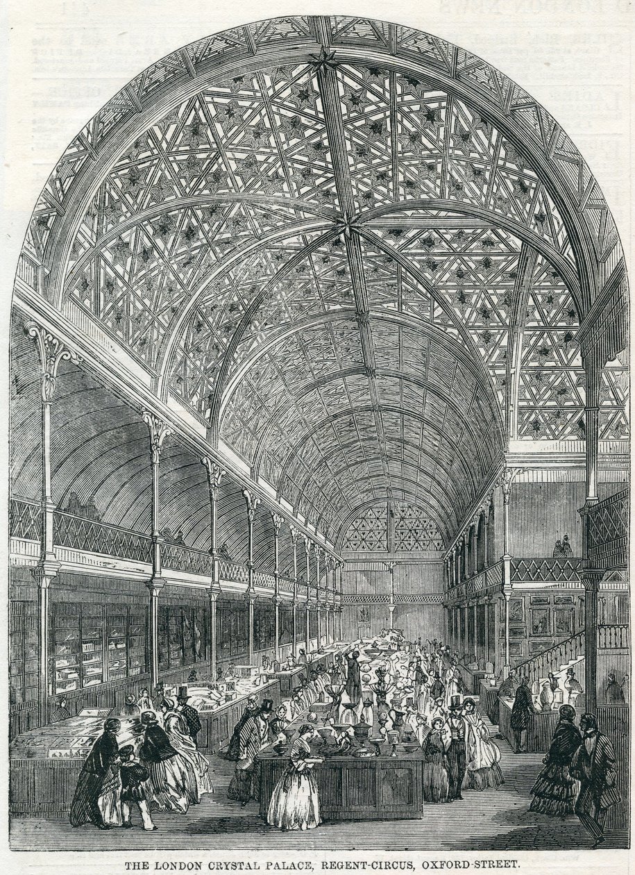 伦敦水晶宫，摄政马戏团，牛津街，1858年 作者 英语学校