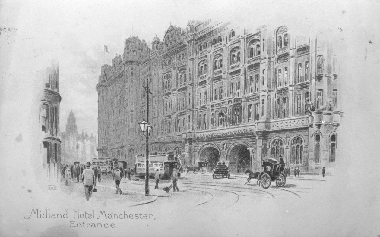 米德兰酒店，曼彻斯特，c.1910 作者 英语学校