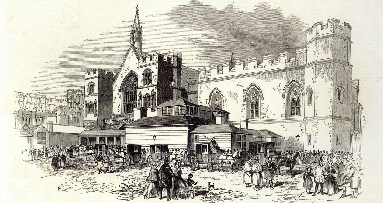 新委员会会议室，下议院，来自&39;The Illustrated London News&39;，1845年2月22日（雕刻） 作者 英语学校