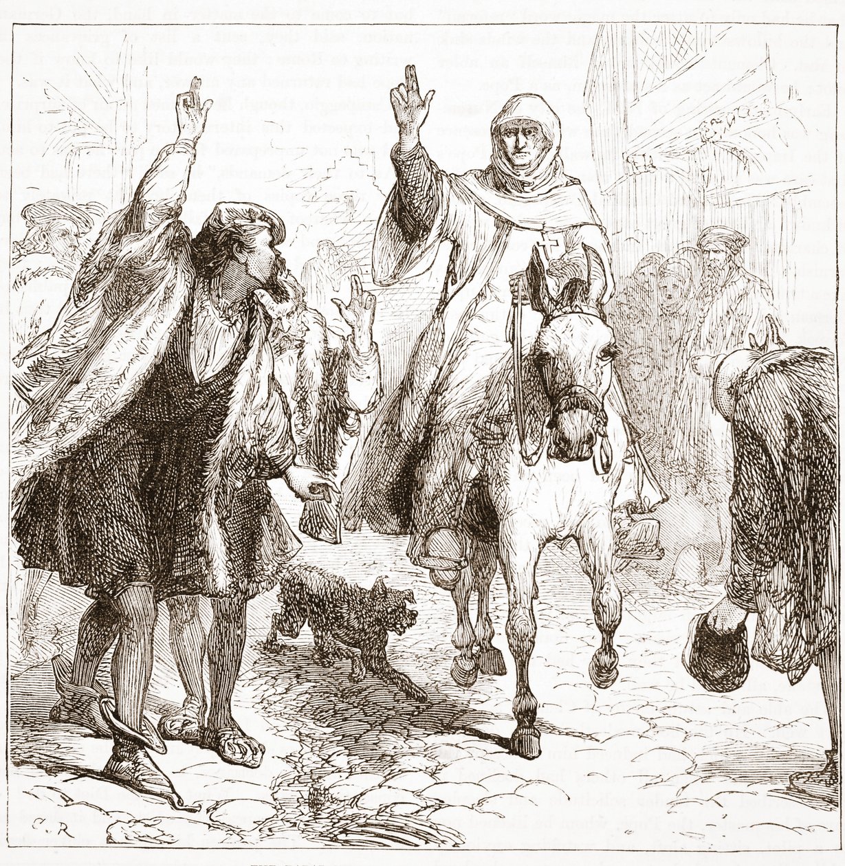 纽伦堡的教皇Nuncio Chieregato，James Aitken Wylie（1808-1890），酒吧的新教历史插图。 1878年 作者 英语学校