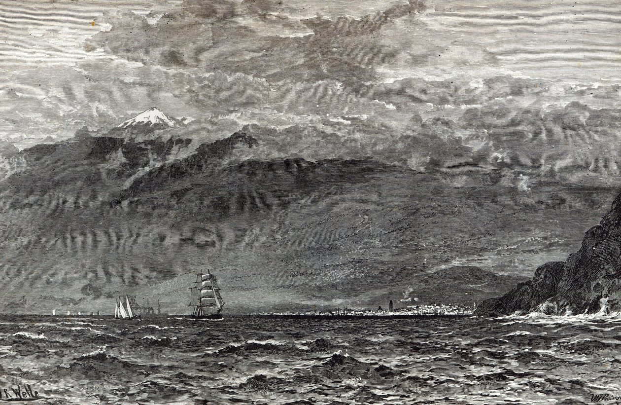 特内里费峰，Sante Cruz，来自1888年的“休闲时光” 作者 英语学校