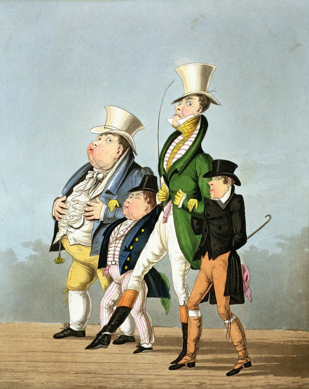 价格 - 全价，半价，高价和低价，由George Hunt雕刻，由Thomas McLean出版，1827年 作者 英语学校