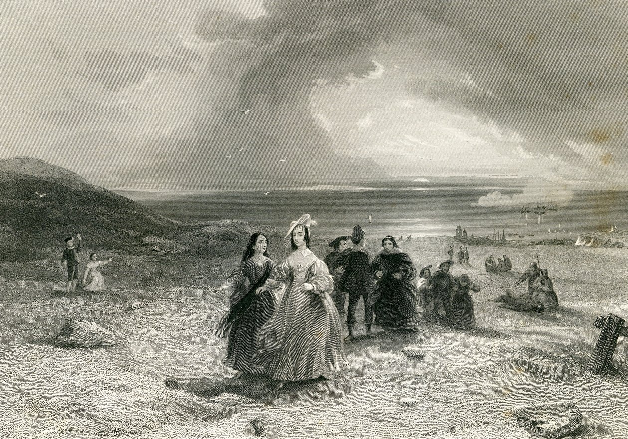 伯利顿的女王，由R. Wallis，1844年 作者 英语学校