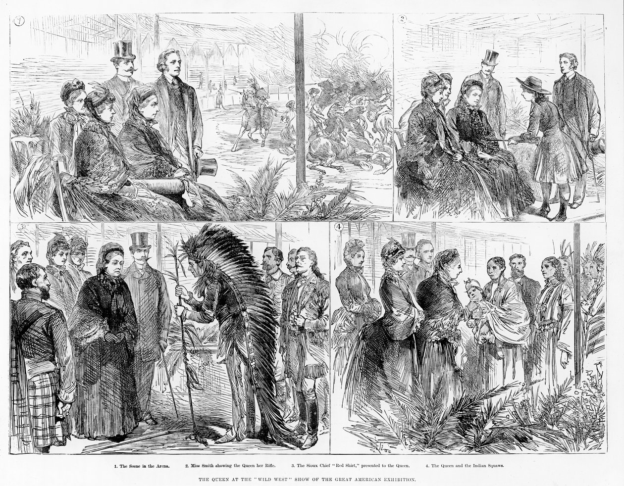 西部女王在1887年的美国大展上展示 作者 英语学校