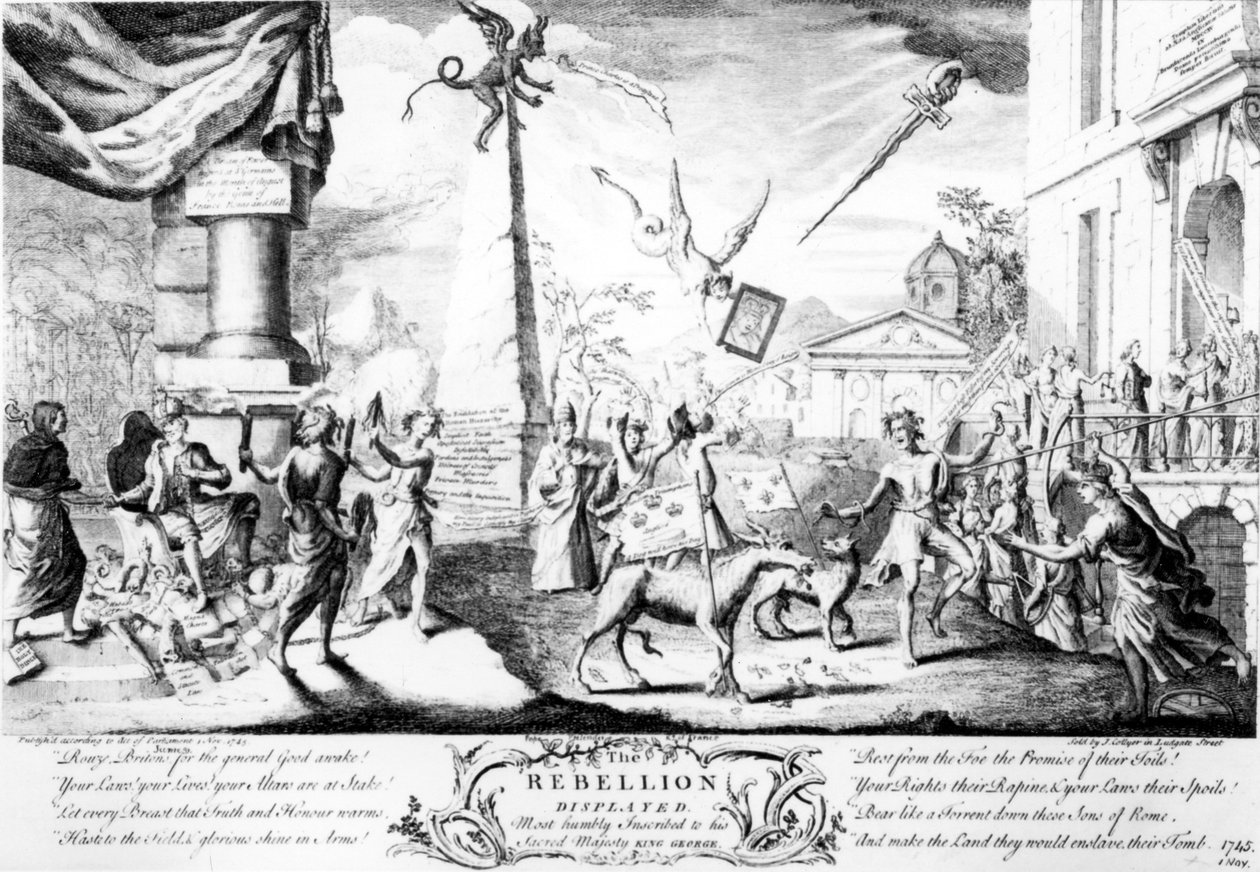 叛乱显示，1745年 作者 英语学校