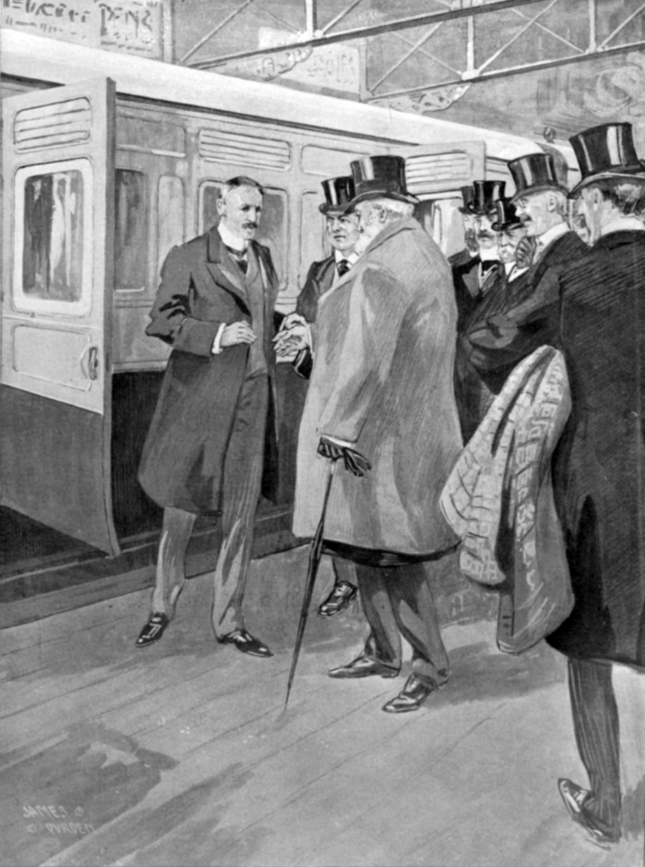 米尔纳勋爵的接待，来自国王的插图，1901年6月1日 作者 英语学校