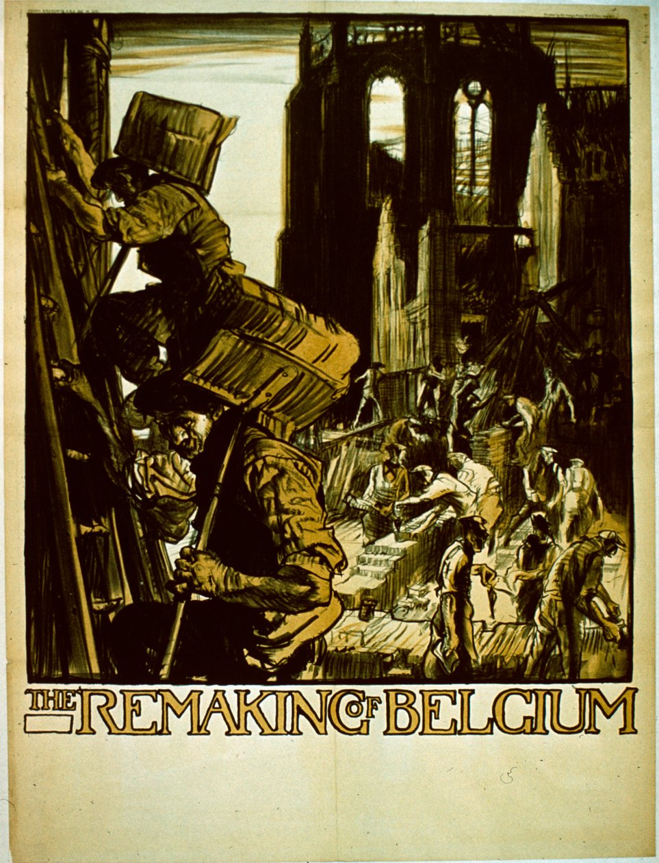 比利时的重建，c.1918 作者 英语学校