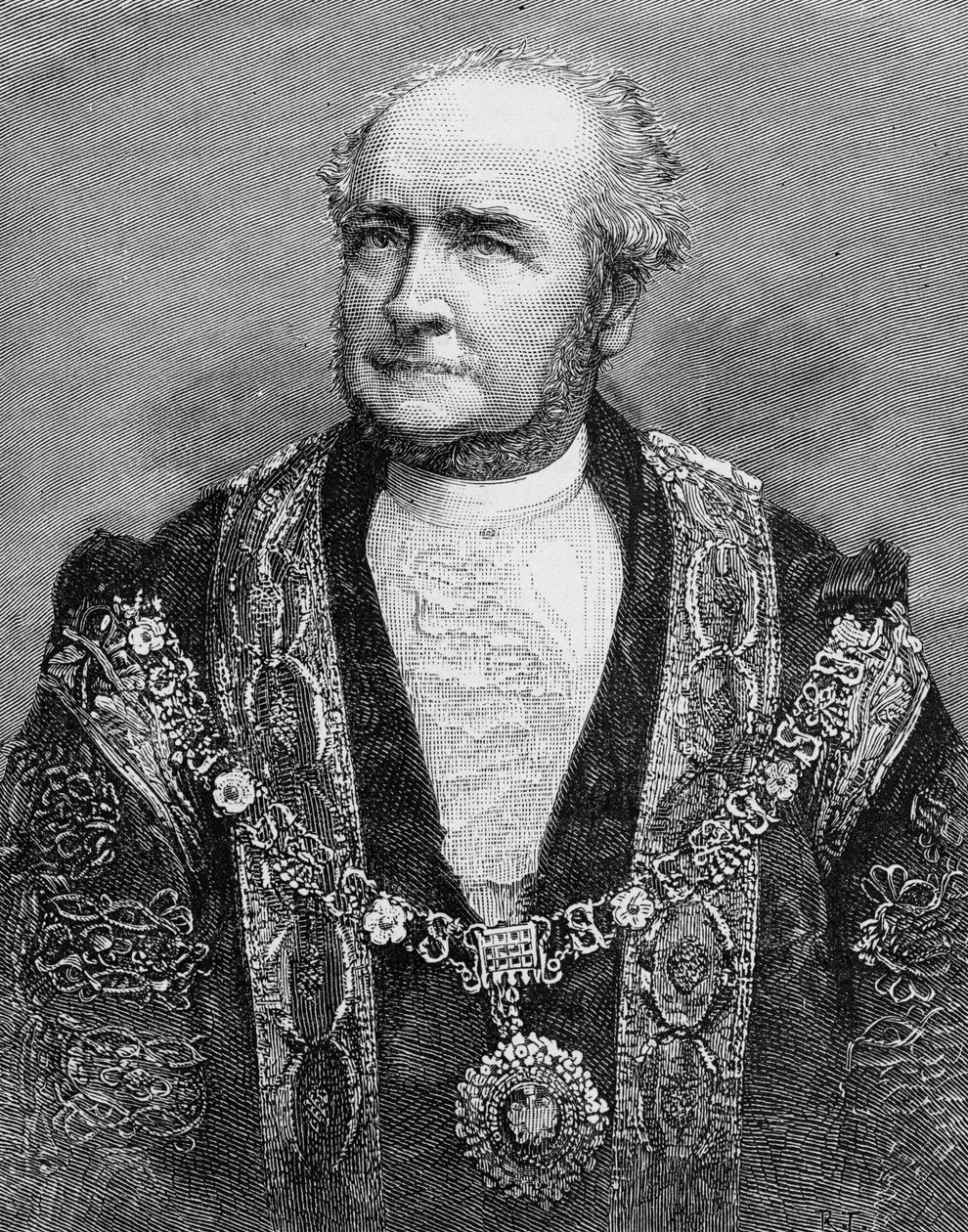 正确的话。奥尔德曼GS Nottage，新任伦敦市长，插图来自&39;The Illustrated London News&39;，1884年 作者 英语学校
