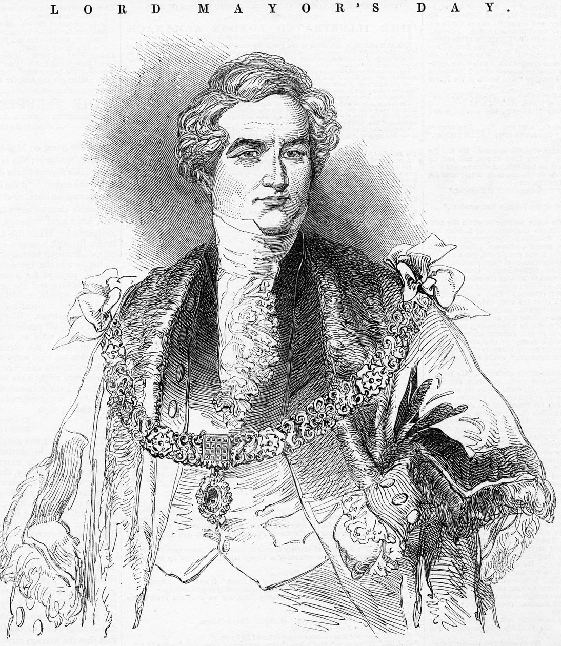 尊敬的市长阁下，卡罗尔爵士，1846年的“伦敦新闻报” 作者 英语学校