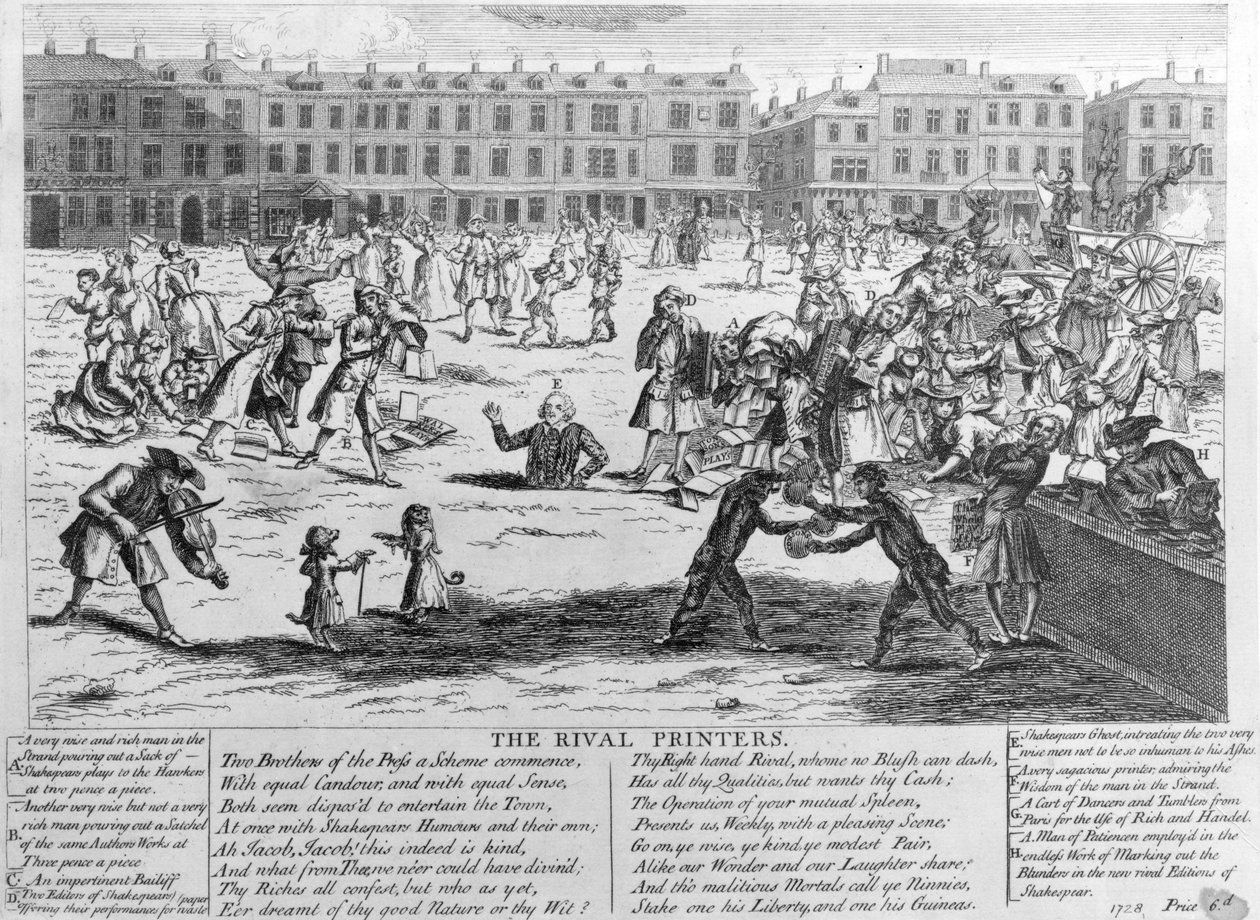 竞争对手打印机，1734年 作者 英语学校