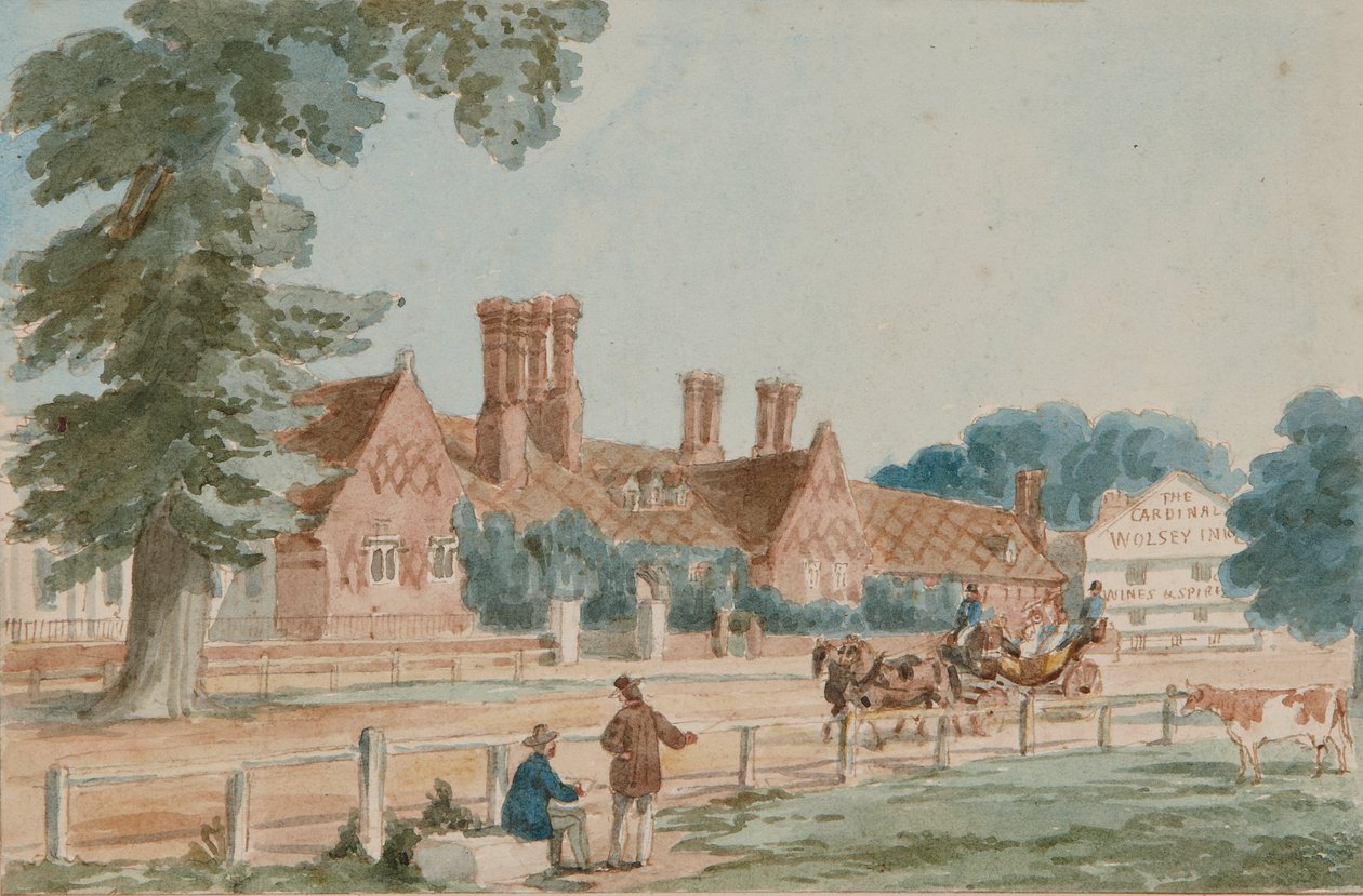 皇家宅邸，约 1865 年（纸面水彩画） 作者 英语学校