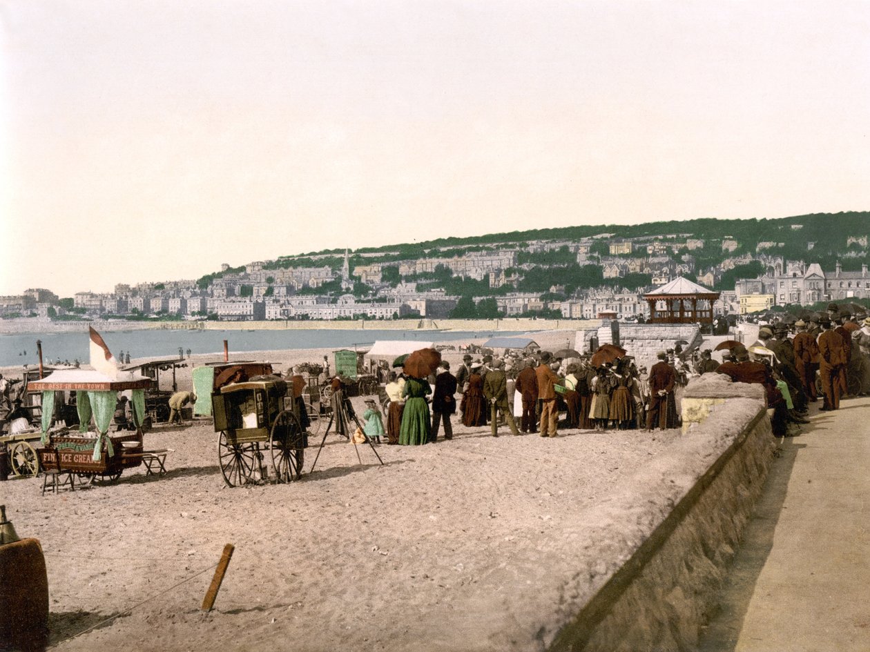 The Sands，Weston-Super-Mare（手工彩色照片） 作者 英语学校