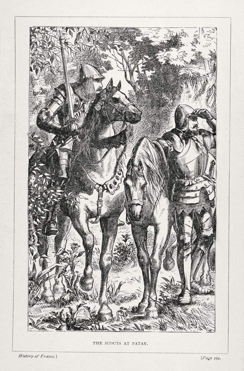 来自法国历史的Patay的童子军，Emile de Bonnechose，由Ward，Lock and Co，伦敦出版 作者 英语学校