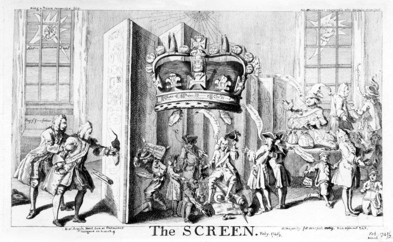 屏幕，1742年 作者 英语学校