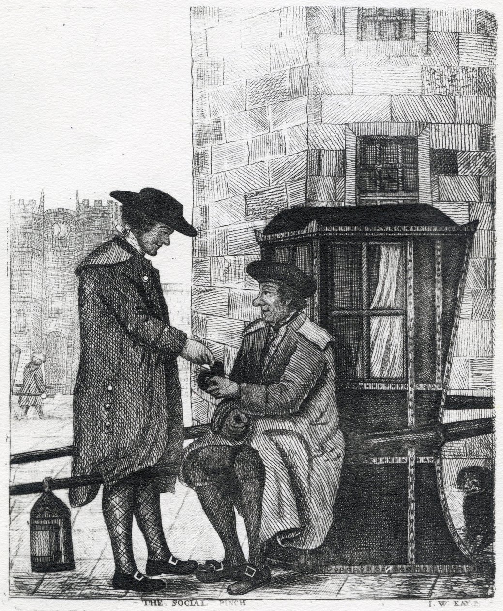 The Social Pinch，由William Kay制作，1784-1813 作者 英语学校