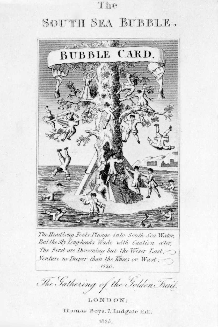 南海泡泡，由Thomas Boys制作，1825年 作者 英语学校