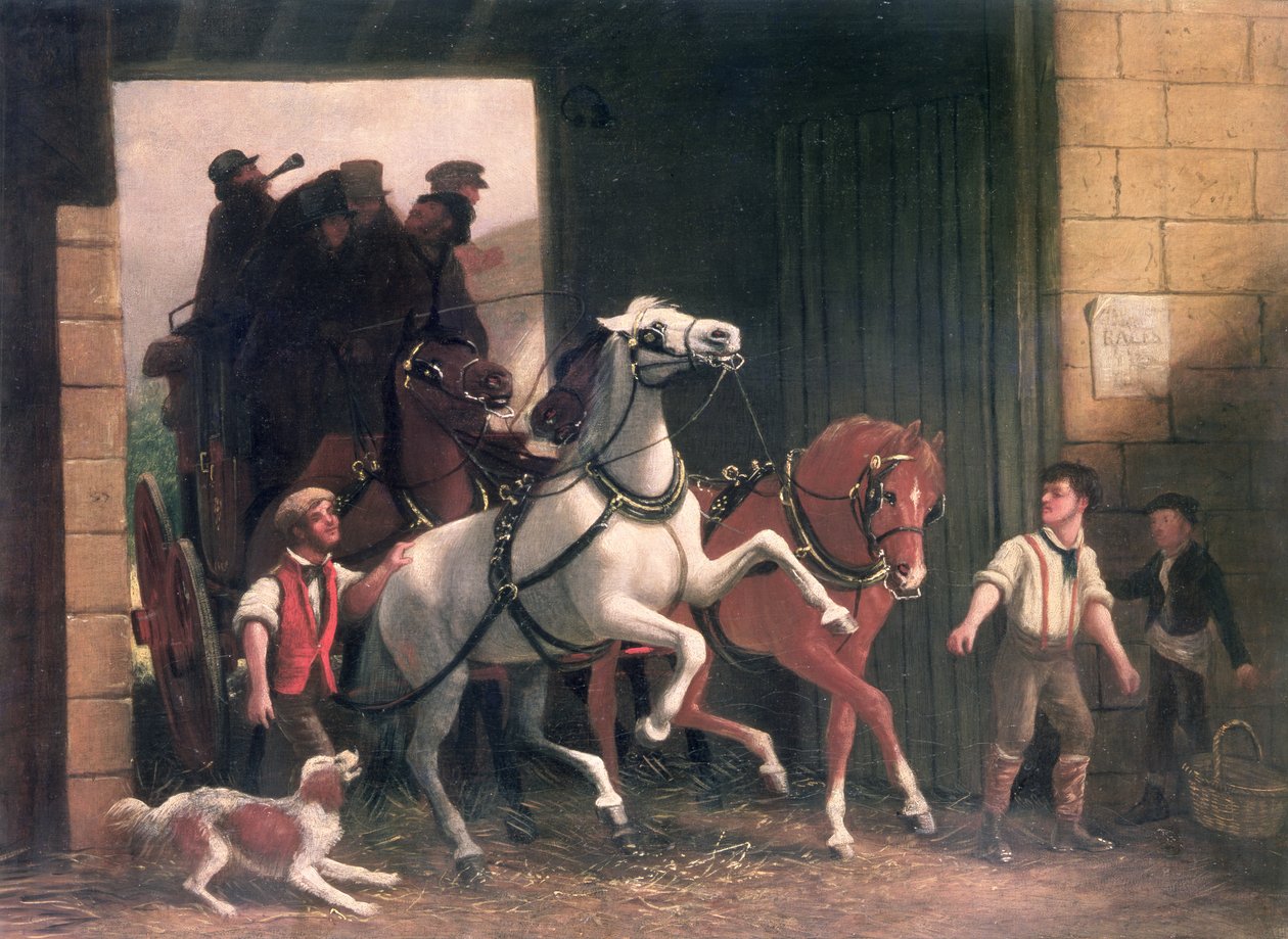 舞台到达，1830年 作者 英语学校
