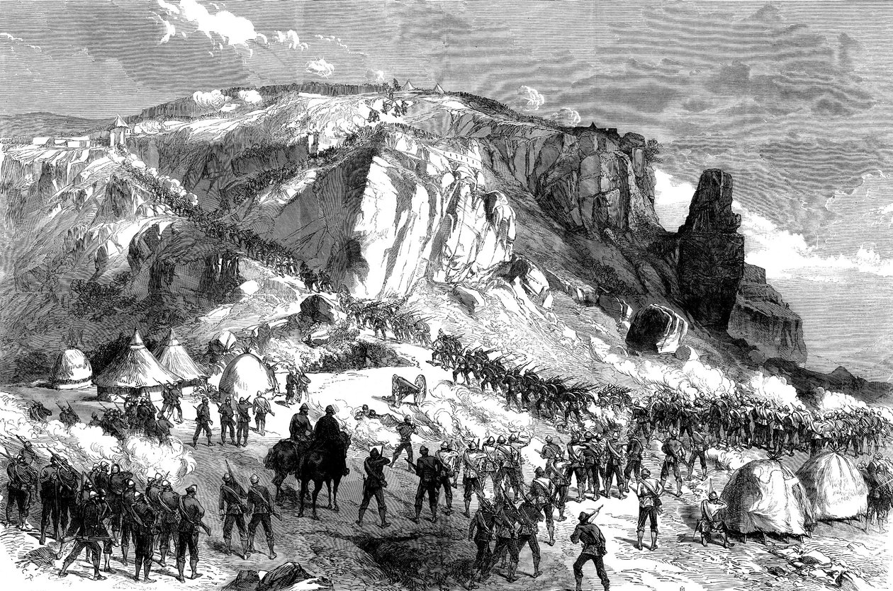 1868年4月13日复活节星期日，从1868年英国探险队到阿比西尼亚的马格达拉风暴 作者 英语学校