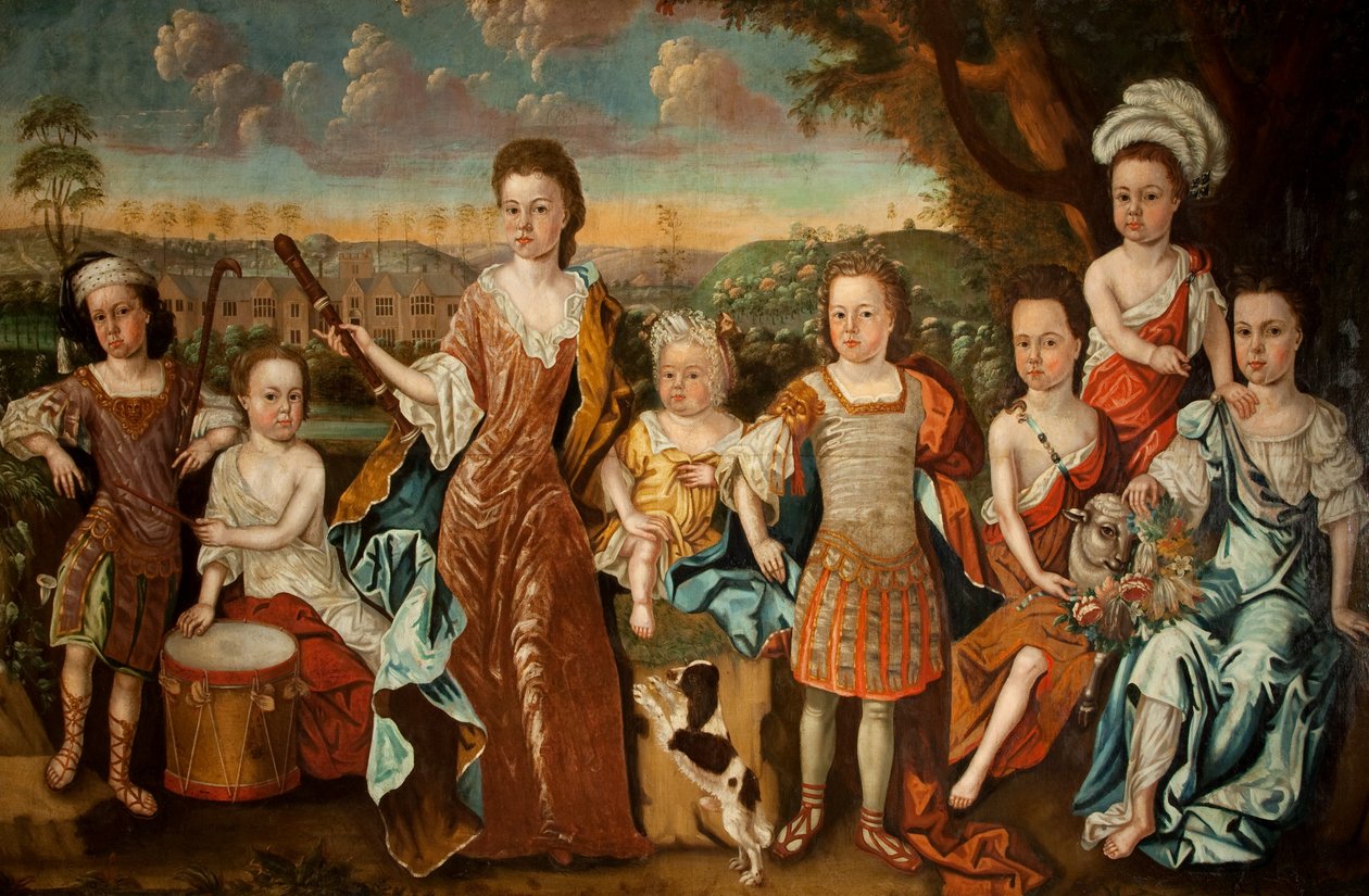 Strachey家族，c.1710 作者 英语学校