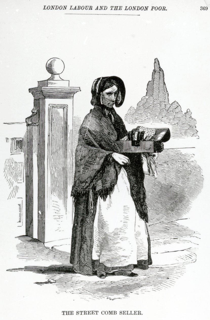 街头卖家，1840年 作者 英语学校