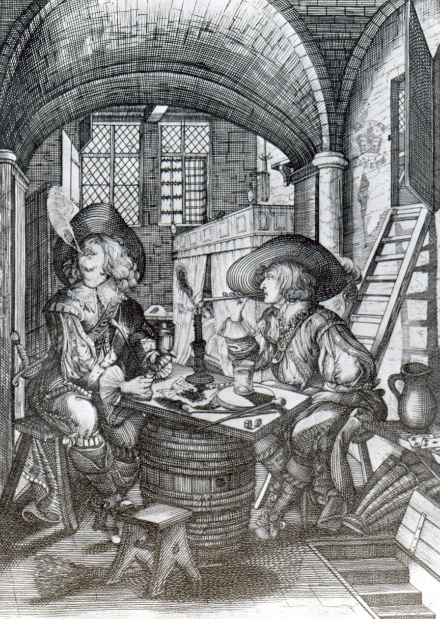 The Sucklington Faction，或（Sucklings）Roaring Boyes，于1641年印刷（雕刻） 作者 英语学校