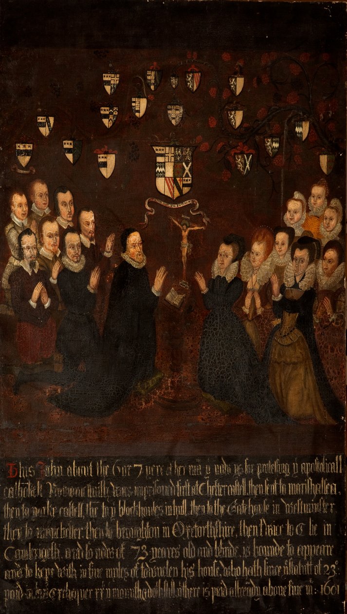 The Towneley Family at Prayer，c.1800 作者 英语学校